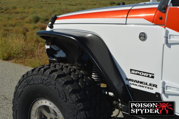 Poison Spyder fenders profile