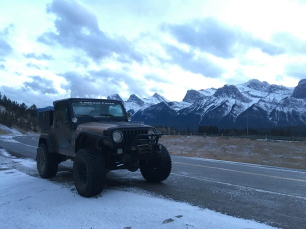 Jeep in the mountains