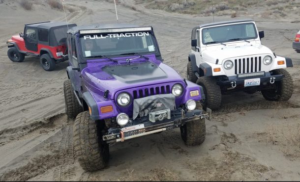 Jeep TJs at play